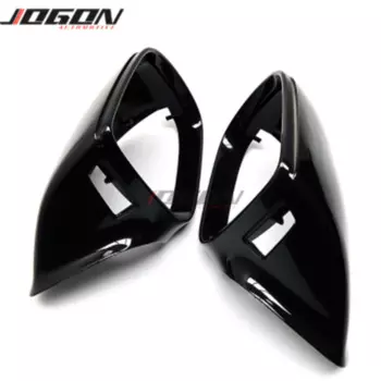 Глянцевый черный чехол с боковым крылом крышка зеркала заднего вида, запасные колпачки для Audi Q5 SQ5 8R 2009 - 2017 Q7 4L, рестайлинг 2010 - 2015