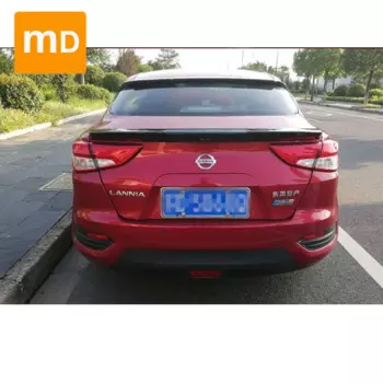 Глянцевый черный спойлер, крыло для 2016-2021 Nissan LANNIA, спортивный спойлер на заднее крыло, комплект кузова, обновленные автомобильные аксессуары