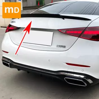 Глянцевый черный спойлер крыло для Mercedes Benz C-Class W206 C200 C260 C300 2022 модифицированный спойлер заднего крыла обновленные автомобильные аксессуары