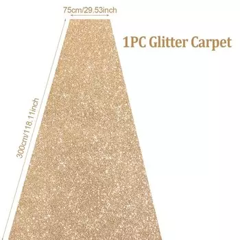 Глянцевый золотой ковер Huiran для свадьбы