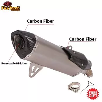 Глушитель для выхлопной трубы мотоцикла, из углеродного волокна, для BMW C400, C400X, C400GT 2018-2020