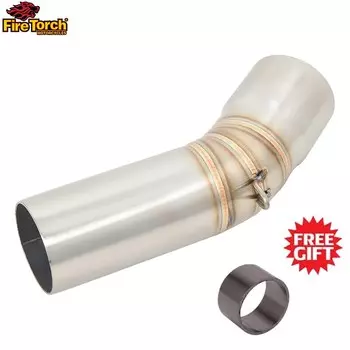 Глушитель выхлопной трубы мотоцикла, 51 мм, среднее звено для Kawasaki ZX6R ZX-6R ZX 6R 636 2009 2020 2021