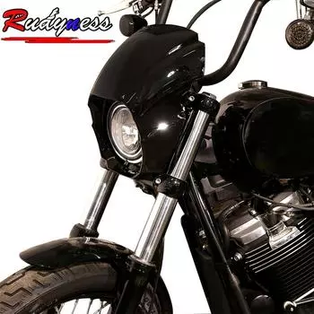 ГЛЯНЦЕВАЯ ЧЕРНАЯ КРЫШКА ФАР ДЛЯ HARLEY SOFTAIL STREET BOB FXBB 2018-2023 МОДЕЛЬ