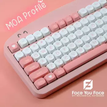 GMK Candy милые круглые клонированные колпачки для клавиш с профилем MOA, набор колпачков для сублимационной краски из ПБТ, 126 клавиш для механической клавиатуры MX Switch