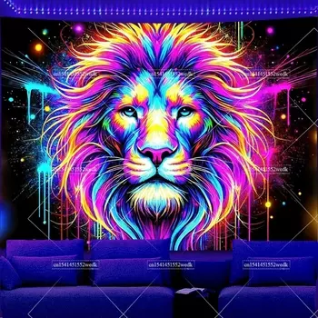 Гобелен FFO Галактика Черный Светящийся