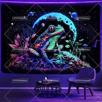 Гобелен ФFO Лягушка, черный, полиэстер