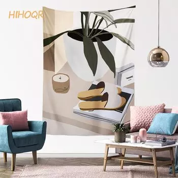 Гобелен HIHOQR Kawaii, полиэстер/хлопок