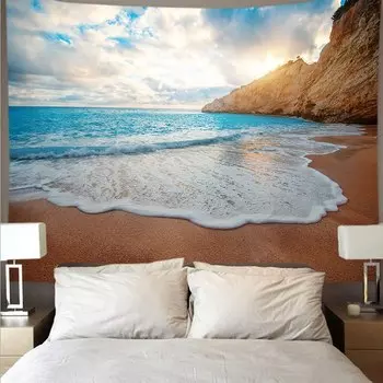 Гобелен LVJIA Морской пейзаж из полиэстера