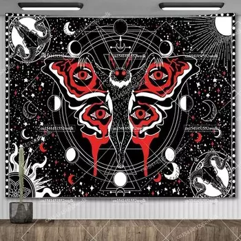 Гобелен Mothman FFO черный красный мандала