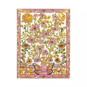 Гобелен "Подсолнухи, грибы и бабочки" A BRIGHT RAINBOW