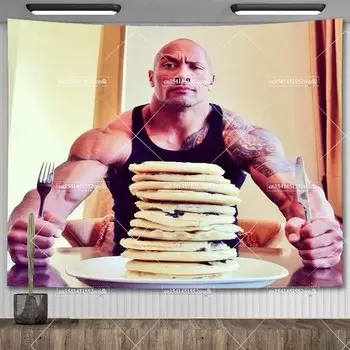 Гобелен The Rock Johnson с едой черники FFO