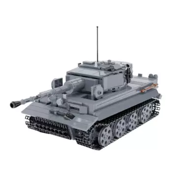 Gobrick MOC Panzerkampfwagen VI Tiger 1 танк-кирпичи Германия Sd.Kfz.181 Танк бронированный автомобиль военный конструктор игрушки подарки