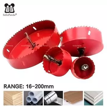 GOGOPANDA Биметаллические кольцевые пилы по дереву 16-200 мм