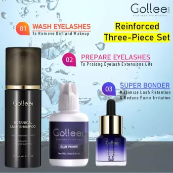 Gollee Super Bonder Lash Gollee шампунь для наращивания ресниц Gollee клей праймер для наращивания ресниц Клей для удлинения макияжа