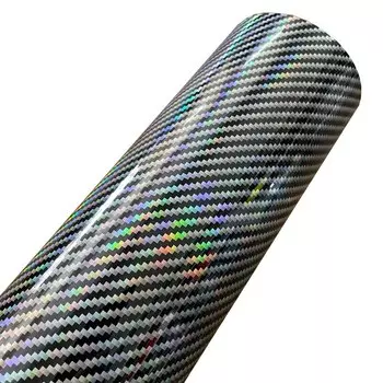 Голографическая Черная Виниловая оберточная пленка из углеродного волокна, самодельная Автомобильная оберточная виниловая пленка, автомобильные наклейки, наклейки