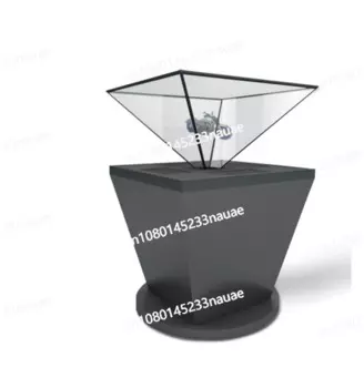 Голографическая проекция 360 градусов, 3D выставочный зал невооруженным глазом, музейная пирамида, 3D подвесной выставочный шкаф с фантомными изображениями