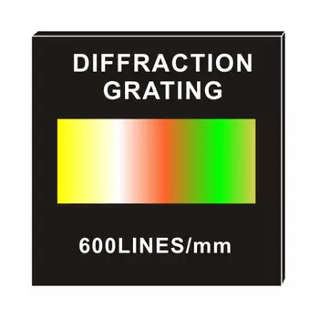 Голографическая стеклянная дифракционная решетка HNNYKRAY 50x50 мм 500 линий
