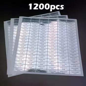 Голографические наклейки с защитой от взлома 2.5x0.7 см