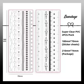 Голографические наклейки Utalo, серия "Следы сердца"