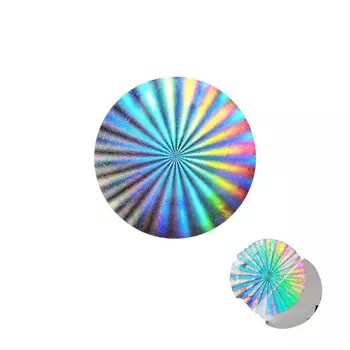 Голографические наклейки ZHOUYAN серебристого цвета 20 мм