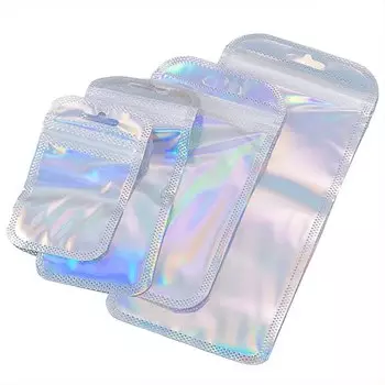 Голографические пакеты для упаковки, BERICHHA, 50 шт