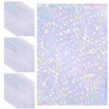 Голографические прозрачные виниловые наклейки 10 шт