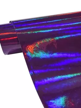 Голографический Лазер Фиолетовый Синий Хамелеон ПВХ Виниловая Автомобильная оболочка интерьерная наклейка s лист автомобильная пленка стикер 20/30/50 см x 152 см