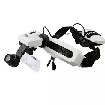 Головная лупа SRATE 5X,8X,13X,20X,25X,28X с подсветкой