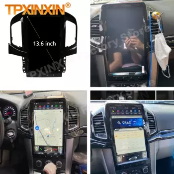 Головное устройство в стиле Qualcomm Tesla для Android 11 проигрывателя для Chevrolet Captiva 2013 2014 2015 2016 2017 GPS радиоприемник стерео