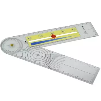 Гониометр боли 2 в 1, гониометр для позвоночника, линейка, тестер движения, шкала рейтинга боли, профессиональный медицинский транспортир на 360 градусов, угловая линейка