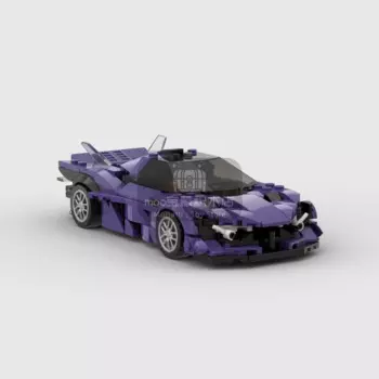 Гоночный спортивный автомобиль MOC Apollo EVO, скоростной чемпион, гонщик, строительные блоки, креативные гаражные Игрушки для мальчиков, подарки