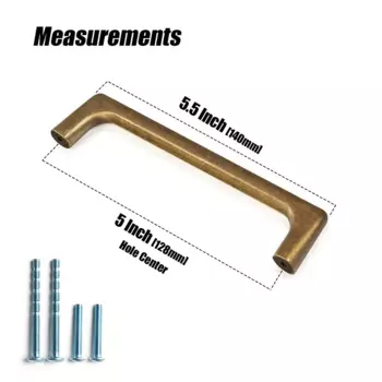 Goo-Ki антикварные ручки для шкафа матовая латунь