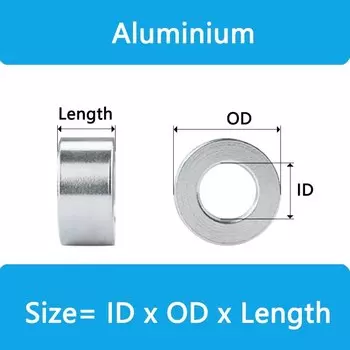 GooBetter Алюминиевые нерезьбовые втулки M2 M2.5 10 шт.