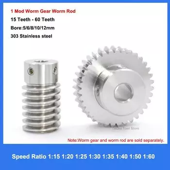 GooBetter Червячная передача Нержавеющая сталь 15/20/25/30/35/40/50/60 зубьев
