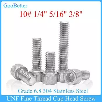 GooBetter шестигранные болты из нержавеющей стали UNF тонкая резьба