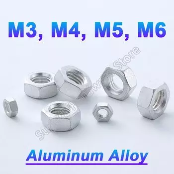 GooBetter шестигранные гайки из алюминиевого сплава M3 M4 M5 M6