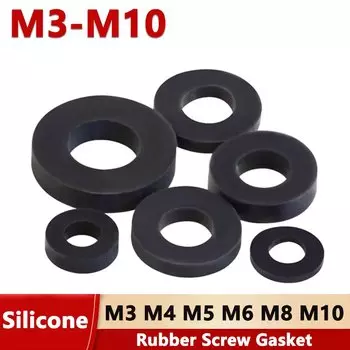 GooBetter силиконовые шайбы M3 M4 M5 M6 M8 M10 1-4 мм