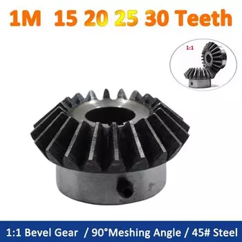 GooBetter стальные конические шестерни 1:1 1 модуль 15 20 25 30 зубов 90 градусов