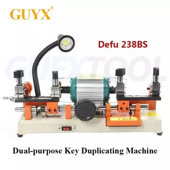 Горизонтальная двухцелевая машина с ключом, машина для дублирования ключей, двухголовочный ручной многофункциональный лопастной замок, Дубликатор ключей Резак для копирования ключей подходит для автомобильных ключей, с
