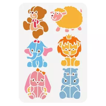 Городской пейзаж трафарет Beebeecraft