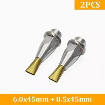 Горячая насадка для клеевого пистолета широкая плоская 6,0 мм 8,5 мм 45 мм для широких поверхностей, зазор, уплотнение коробки, аксессуар для клеевого пистолета, 2 шт./партия