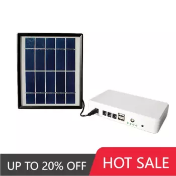 Горячая Распродажа mini solar светильник DC 6V 5W комплект солнечного освещения для домашнего освещения, чтения и наружной аварийной солнечной лампы