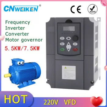 Горячее надувательство! Высокое качество WK600 VFD драйвер переменного тока 220 В/220 В до 380 В 0,75-7,5 кВт 3-фазный выход 220/380 В преобразователь частоты 50 Гц инвертор