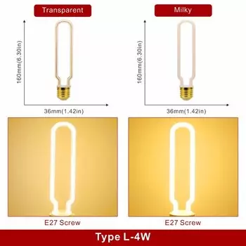 GOT LIANG Светодиодная лампа Эдисон тёплый белый