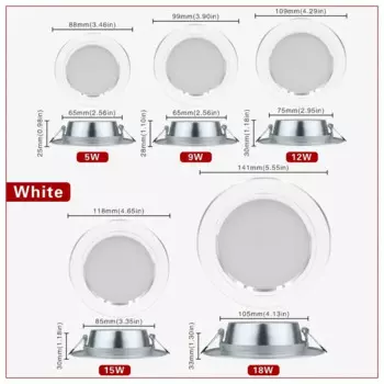 GOT LIANG Светодиодный потолочный светильник 5Вт 9Вт 12Вт 15Вт 18Вт