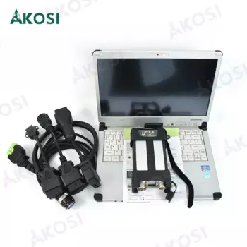 Готовый к использованию ноутбук CFC2 + для Vocom II 88890400 V2.8 PTT DEV2 PK Vocom2 Mini для тяжелых грузовых погрузчиков Renault