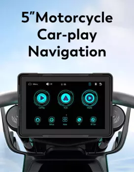 GPS-навигатор для мотоцикла, 5 дюймов, IPX8, водостойкий