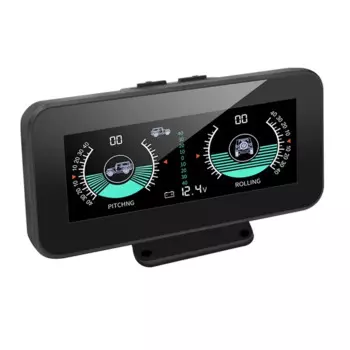 GPS OBD2 HUD Инклинометр измеритель наклона автомобильный компас Спидометр PMH KMH шаг наклон Угол транспортир часы Широта Долгота