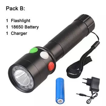 Grace.Marci Трицветный светодиодный фонарик 3Вт