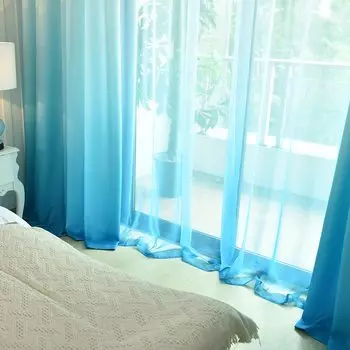 Градиентная занавеска из тюля glsue